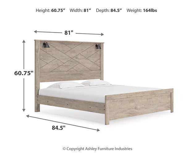 Senniberg King Panel Bed with Dresser