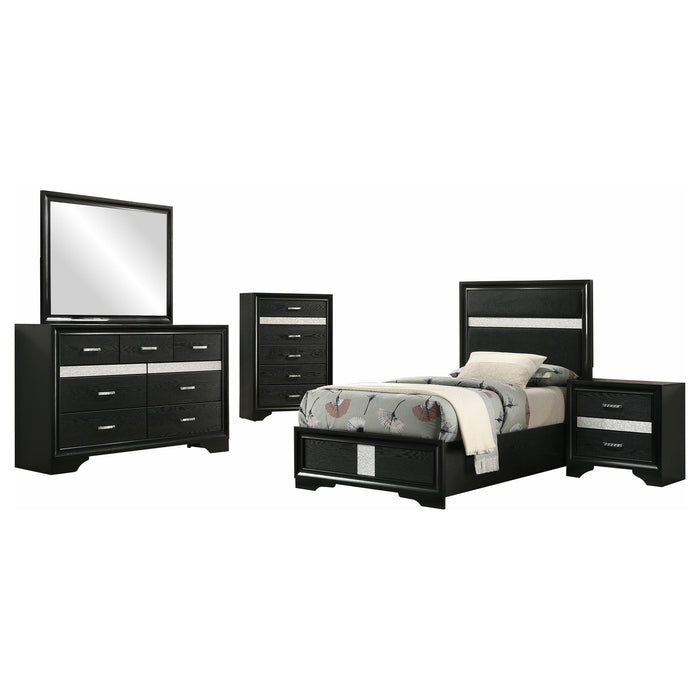 Miranda 5-piece Twin Bedroom Set Black