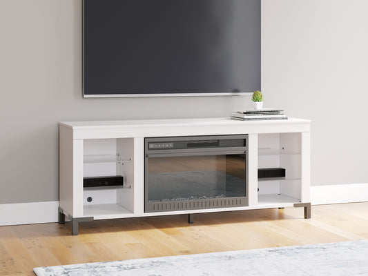 Brollevi TV Stand with Fireplace