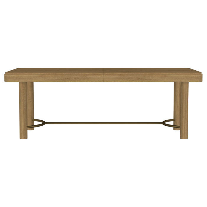 Arini 104-inch Extension Leaf Dining Table Sand Wash