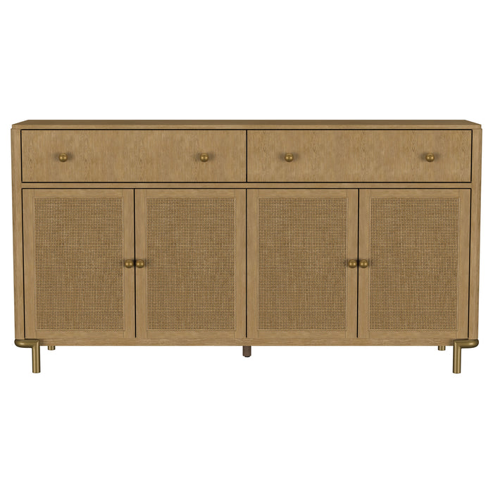 Arini 2-drawer Cane Door Dining Sideboard Server Sand Wash