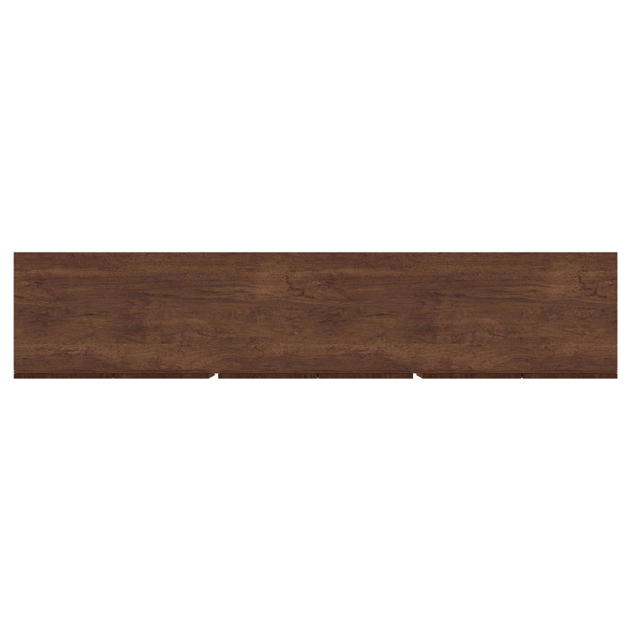 Trask 86-inch Wood TV Stand Media Console Mango Brown